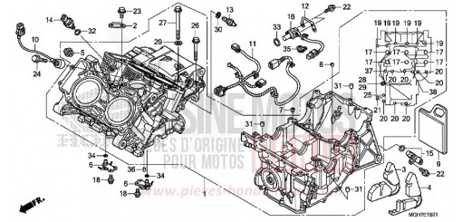 CARTER MOTEUR (VFR1200XD/XDA/XDL/XDS) VFR1200XDF de 2015